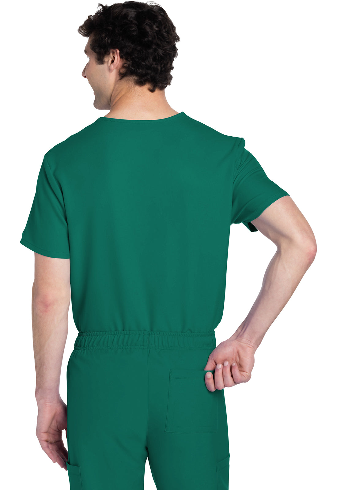 Originals Ultra CK778A Unisex V-Neck Top Hunter Green Model Image Back | Cherokee