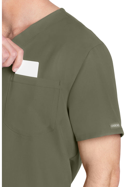 Workwear Originals Ultra CK778A Unisex Unisex V-Neck Scrub Top Olive