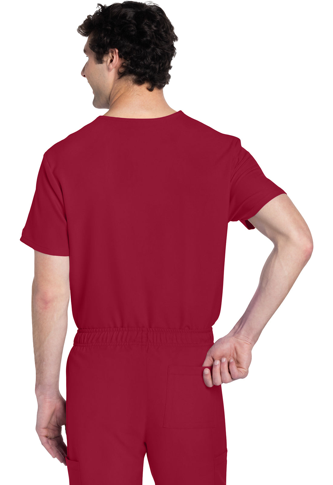 Originals Ultra CK778A Unisex V-Neck Top RED Model Image Back | Cherokee