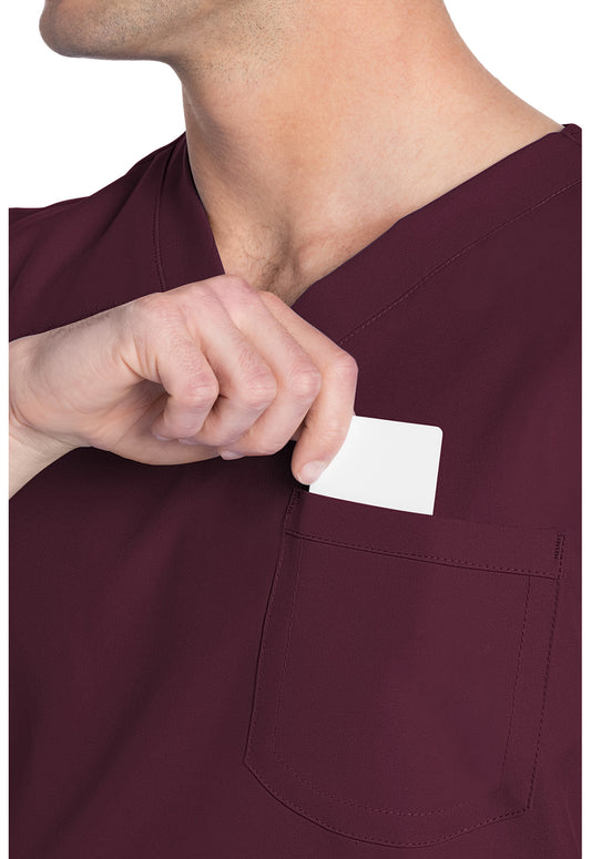 Workwear Originals Ultra CK778A Unisex Unisex V-Neck Scrub Top Wine