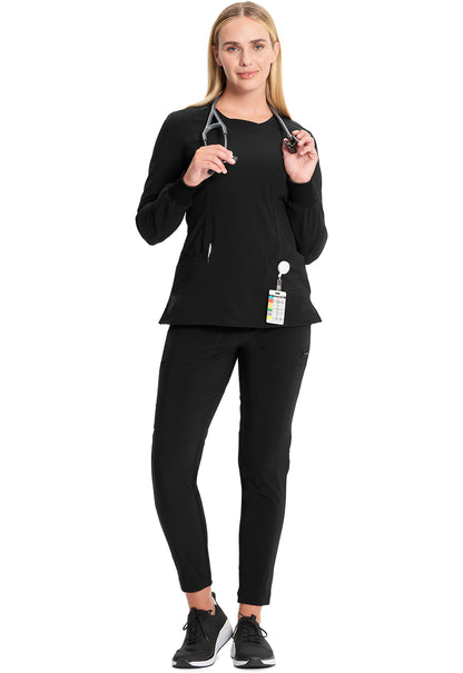 Classics CK781A Long Sleeve Round Neck Top Black