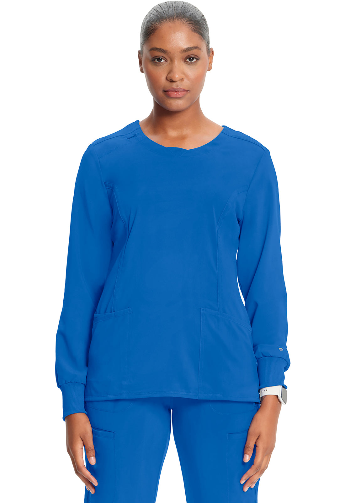 Classics CK781A Long Sleeve Round Neck Top Royal Model Image Front | Infinity