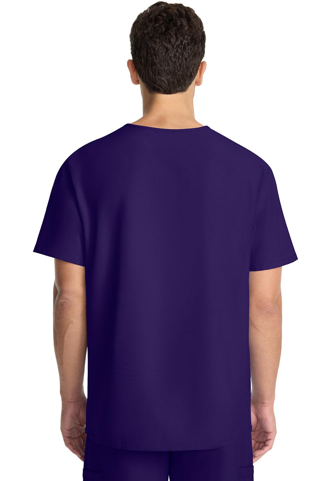 Originals Ultra CK783A Men's Tuck-in V-Neck Top Grape Model Image Back | Cherokee