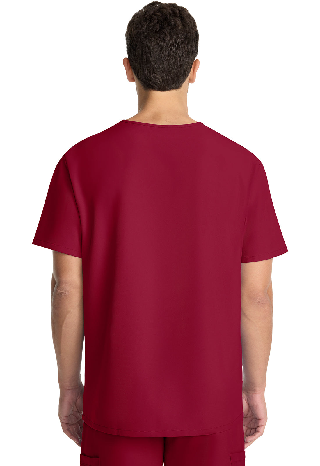 Originals Ultra CK783A Men's Tuck-in V-Neck Top RED Model Image Back | Cherokee