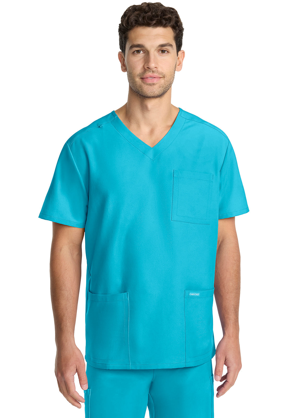 Workwear Originals Ultra CK783A Men's 3-Pocket V-Neck Scrub Top image 1