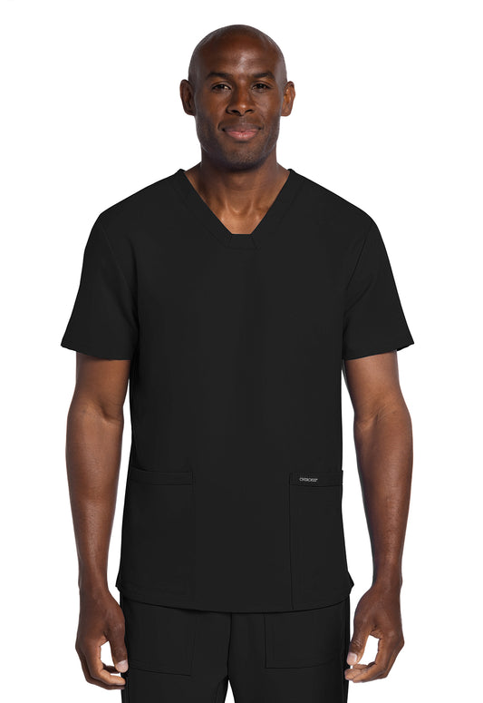 Originals Ultra CK784A Men's Elevation 2-Pocket Top Black Model Image Front | Cherokee