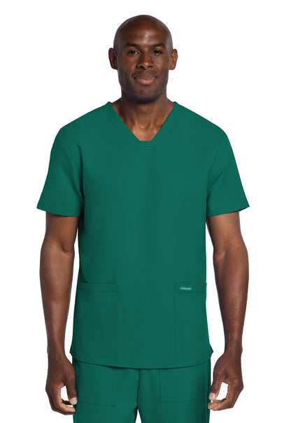 Originals Ultra CK784A Men's Elevation 2-Pocket Top Hunter Green Model Image Front | Cherokee