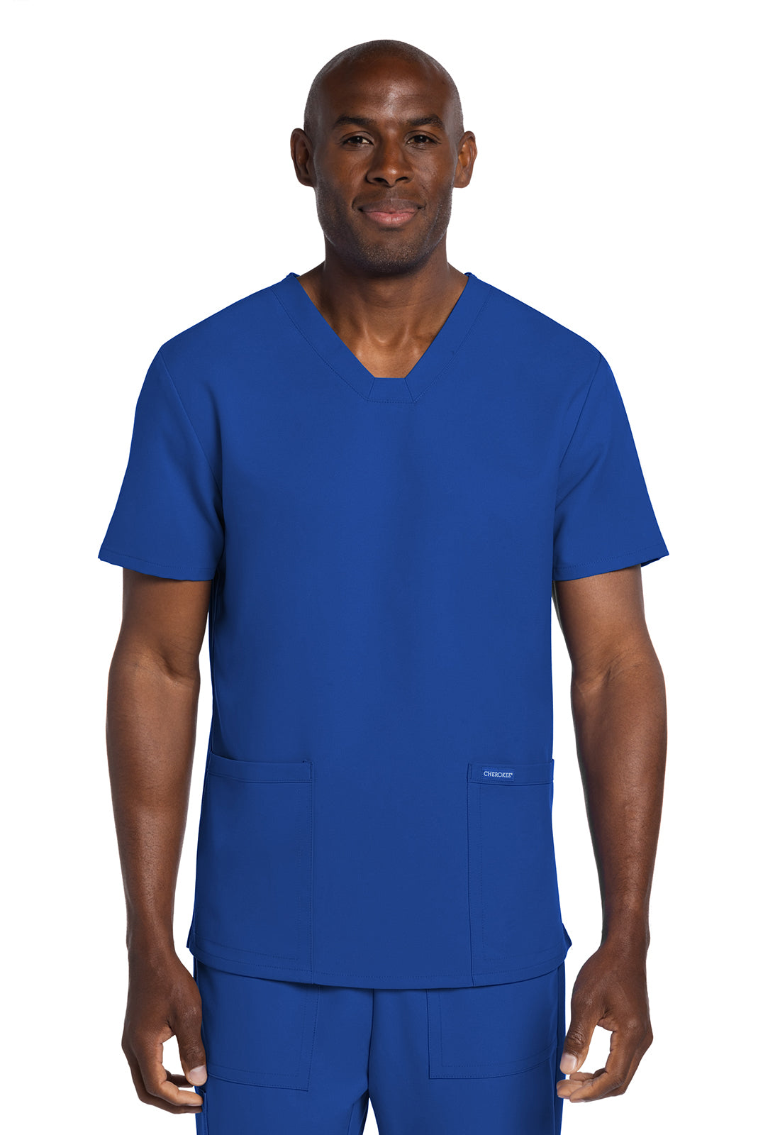 Originals Ultra CK784A Men's Elevation 2-Pocket Top Royal Model Image Front | Cherokee