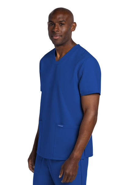 Originals Ultra CK784A Men's Elevation 2-Pocket Top Royal Model Image Right Side | Cherokee