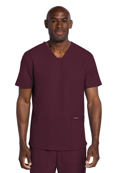 Originals Ultra CK784A Men's Elevation 2-Pocket Top Wine Model Image Front | Cherokee