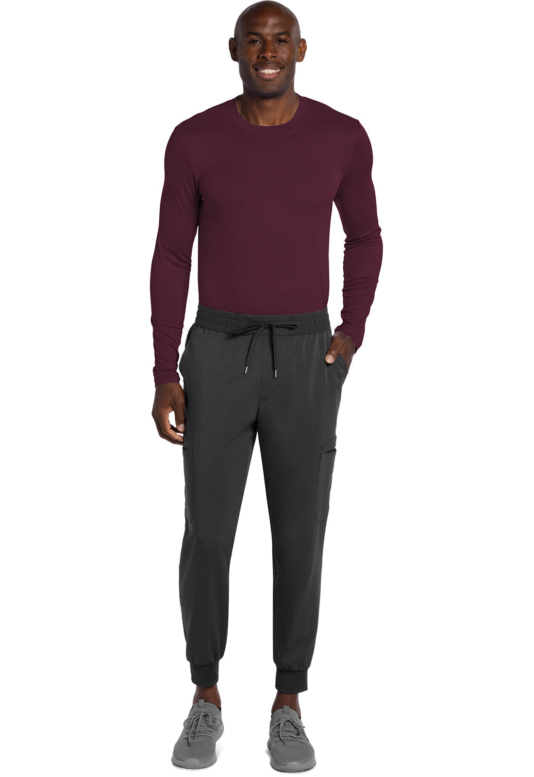 Basics CK807 Men's Men's Long Sleeve Underscrub image 2