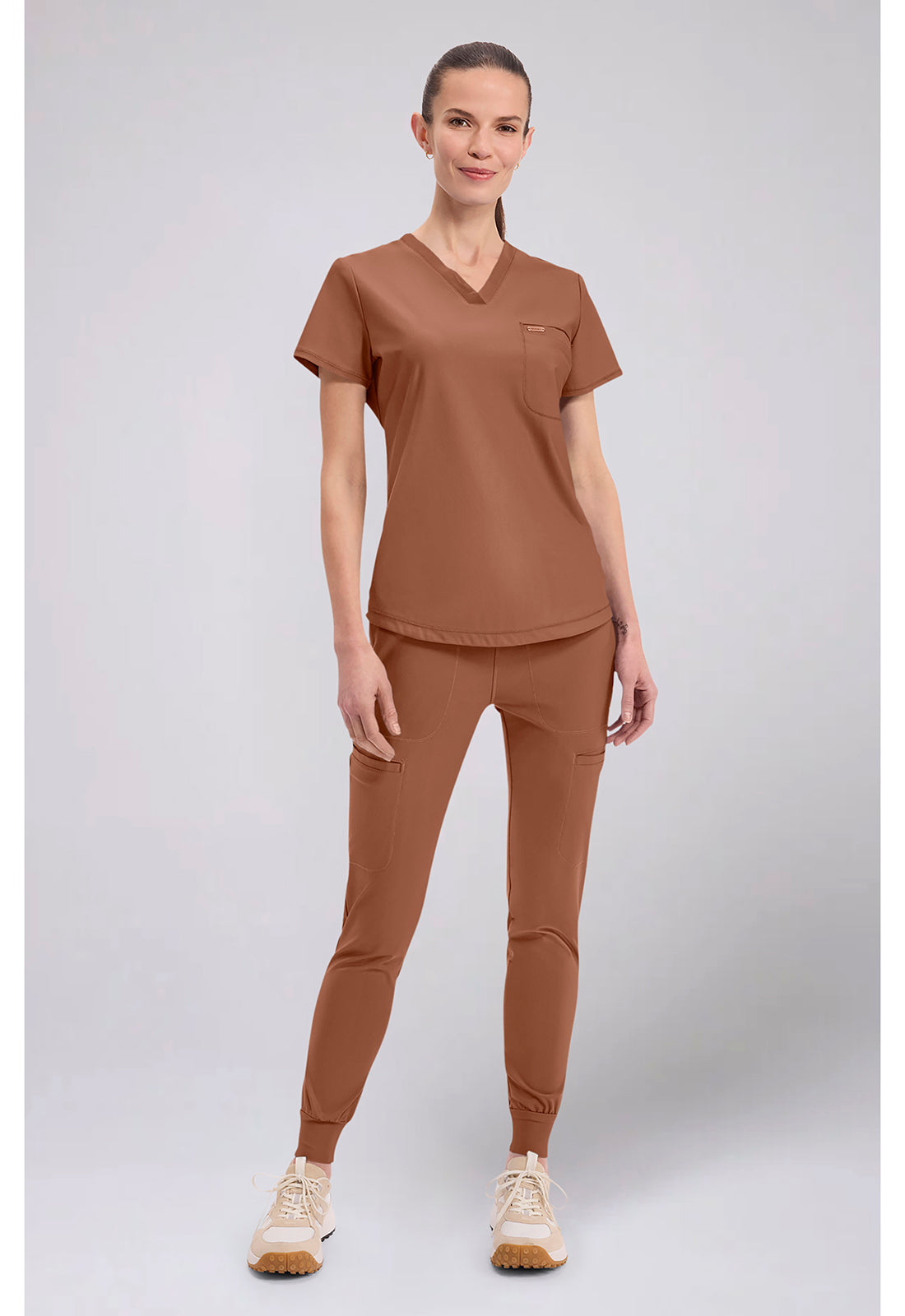 Form CK819 Women's Tuckable V-Neck Scrub Top image 2