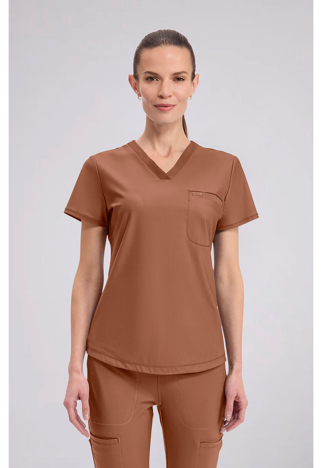 Form CK819 Women's Tuckable V-Neck Scrub Top image 1