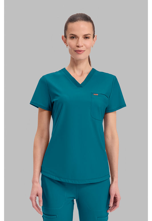 Form CK819 Women's Tuckable V-Neck Scrub Top Paradise Cove