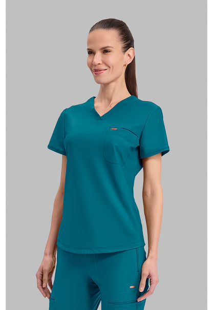 Form CK819 Women's Tuckable V-Neck Scrub Top Paradise Cove