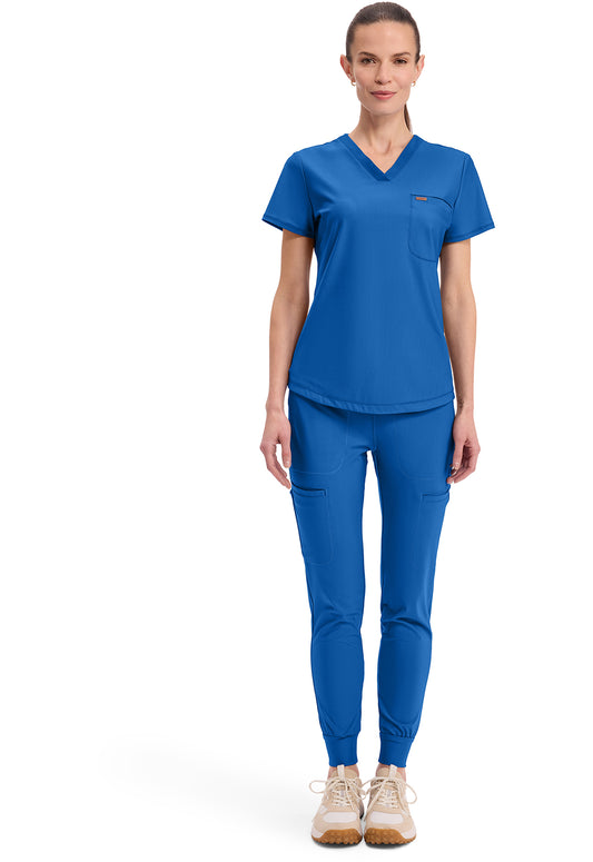 Form CK819 Women's Tuckable V-Neck Scrub Top Royal
