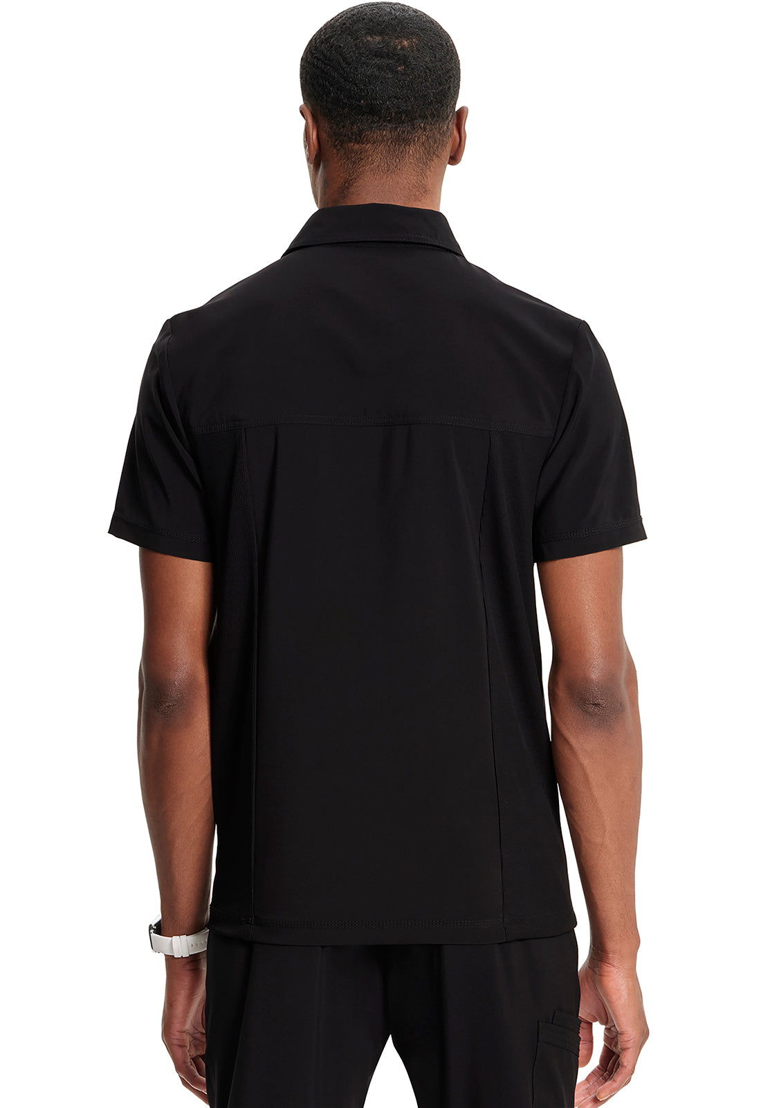 Classics CK825A Men's Polo Shirt Black Model Image Back | Infinity