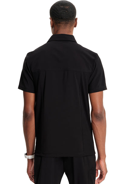 Classics CK825A Men's Polo Shirt Black Model Image Back | Infinity