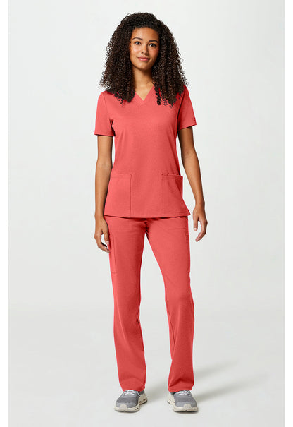 Achieve CK832 Women's 2-Pocket V-Neck Scrub Top image 2