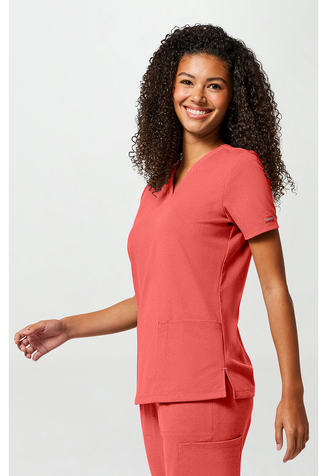 Achieve CK832 Women's 2-Pocket V-Neck Scrub Top image 3
