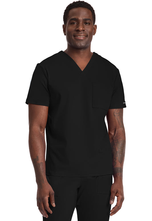 Achieve CK834 Men's 1 Pocket Tuck In Top Black Image 1