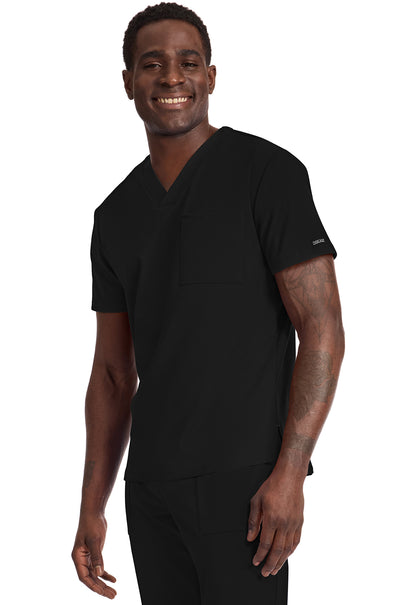 Achieve CK834 Men's 1 Pocket Tuck In Top Black Image 3