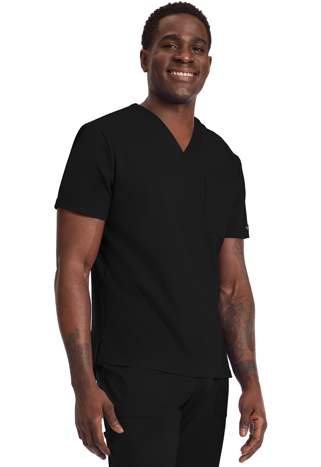 Achieve CK834 Men's 1 Pocket Tuck In Top Black Image 5