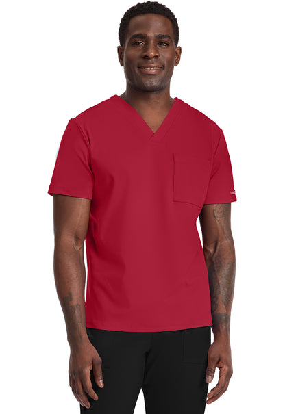 Achieve CK834 Men's 1 Pocket Tuck In Top Red Image 1