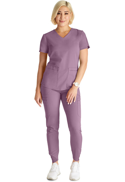 Atmos CK837A V-Neck Top Mauve Haze