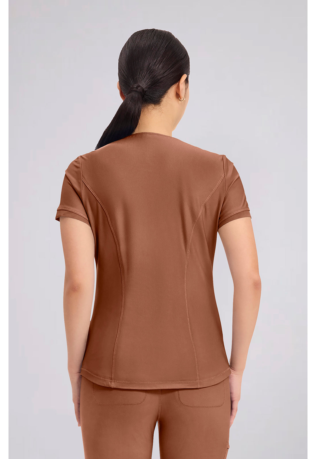 Form CK840 Women's V-Neck Scrub Top Caffã¨ Mocha
