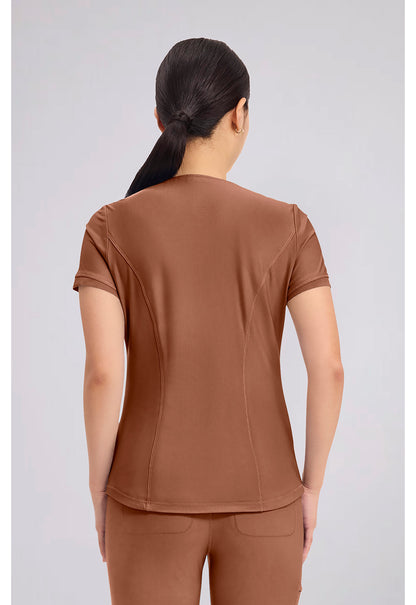 Form CK840 Women's V-Neck Scrub Top Caffã¨ Mocha