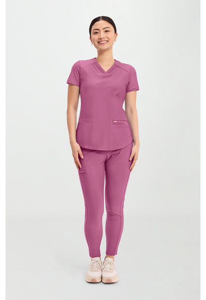 Form CK840 Women's V-Neck Scrub Top Dusty Mauve