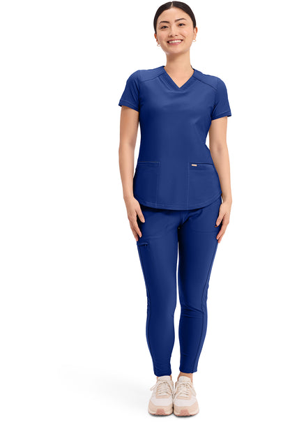 Form CK840 Women's V-Neck Scrub Top Galaxy Blue