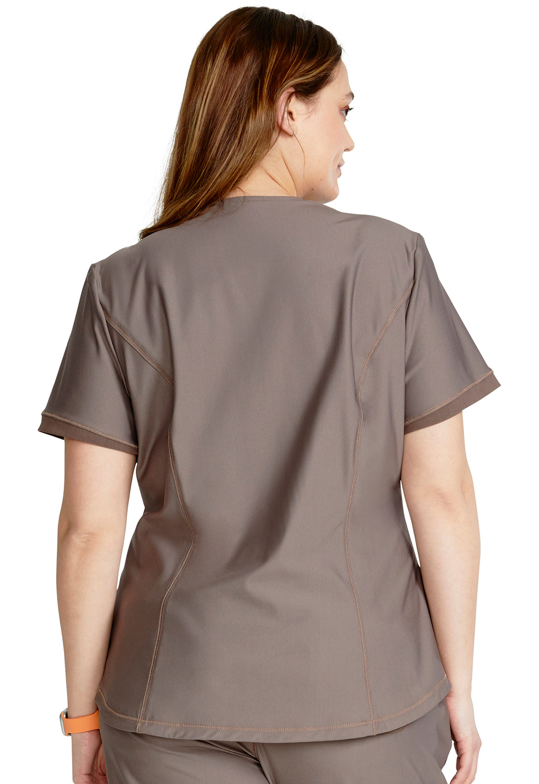 Form CK840 V-Neck Top Iron Model Image Back | Cherokee