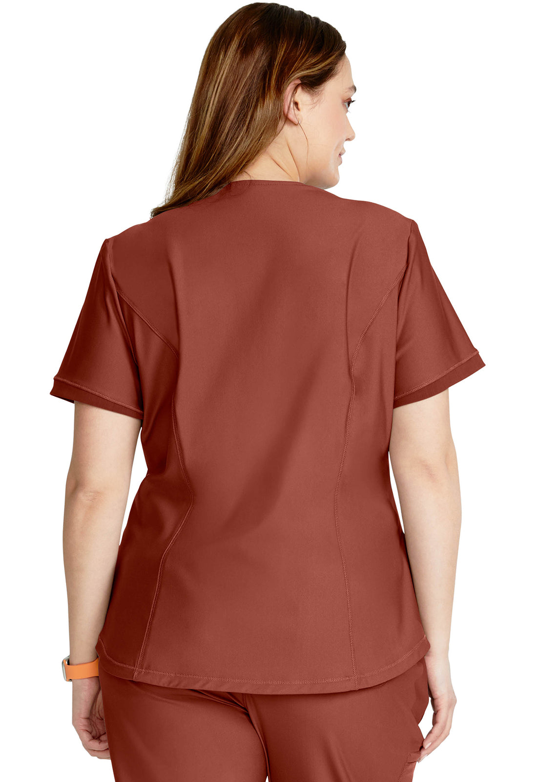 Form CK840 V-Neck Top MASALA Model Image Back | Cherokee