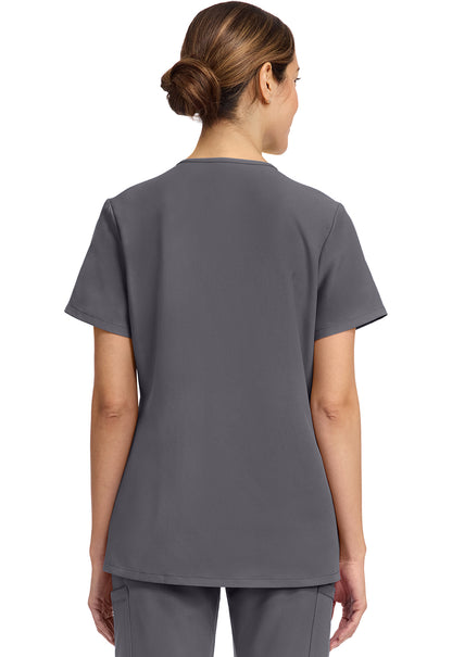 Originals Ultra CK844A Women's 2-Pocket Snap-Front Top Pewter