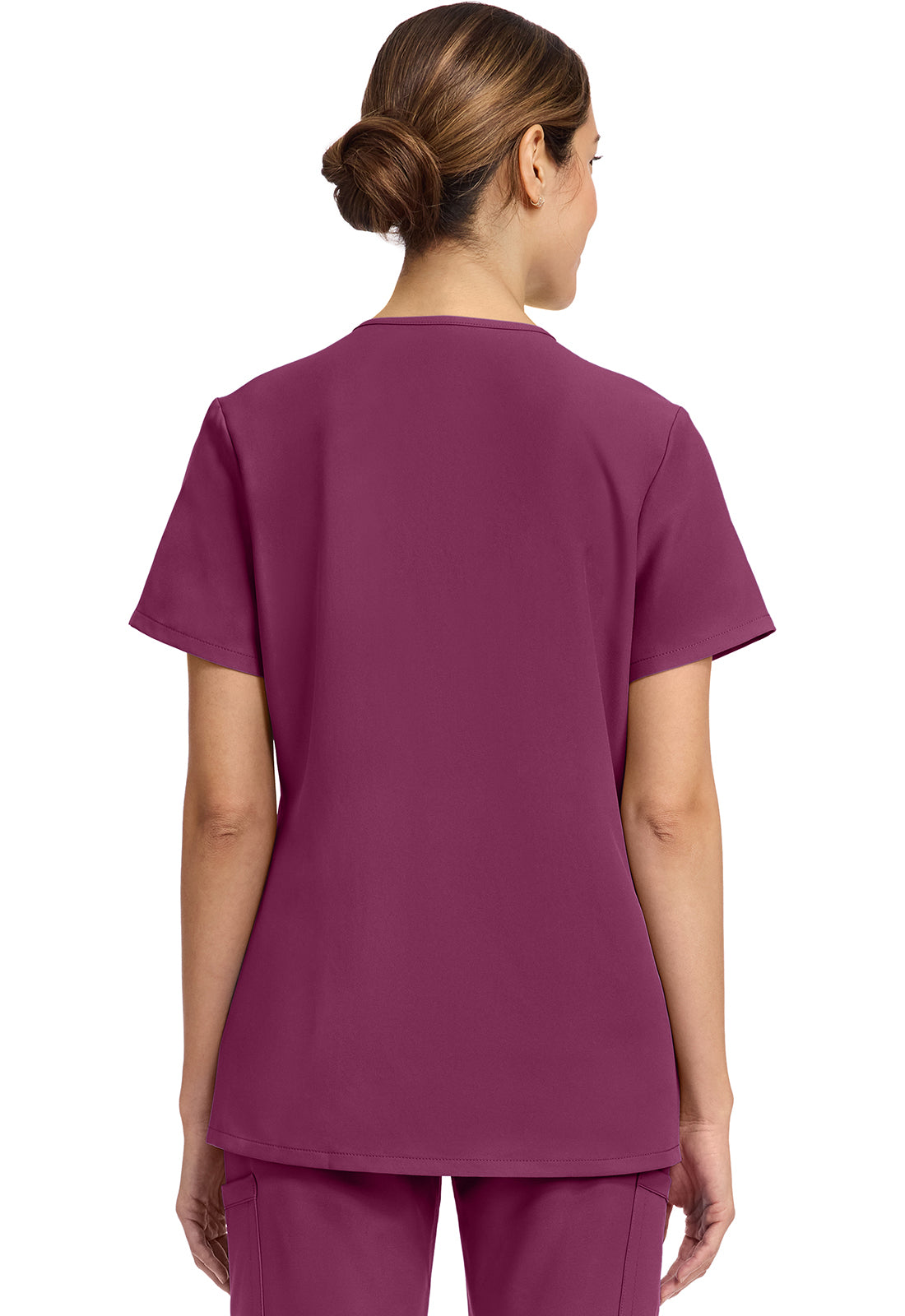 Originals Ultra CK844A Women's 2-Pocket Snap-Front Top Wine