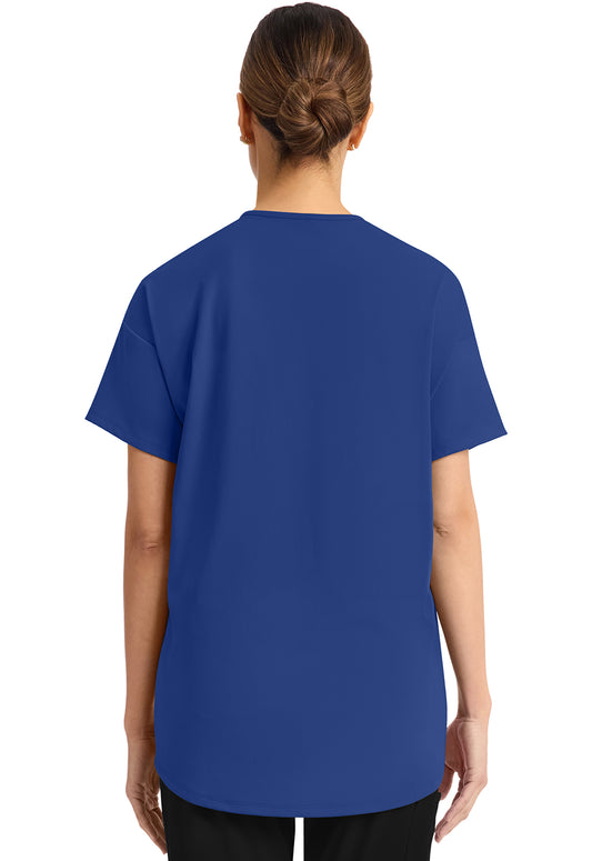 Achieve CK863 Women's 3 Pocket V-Neck Tunic Royal Image