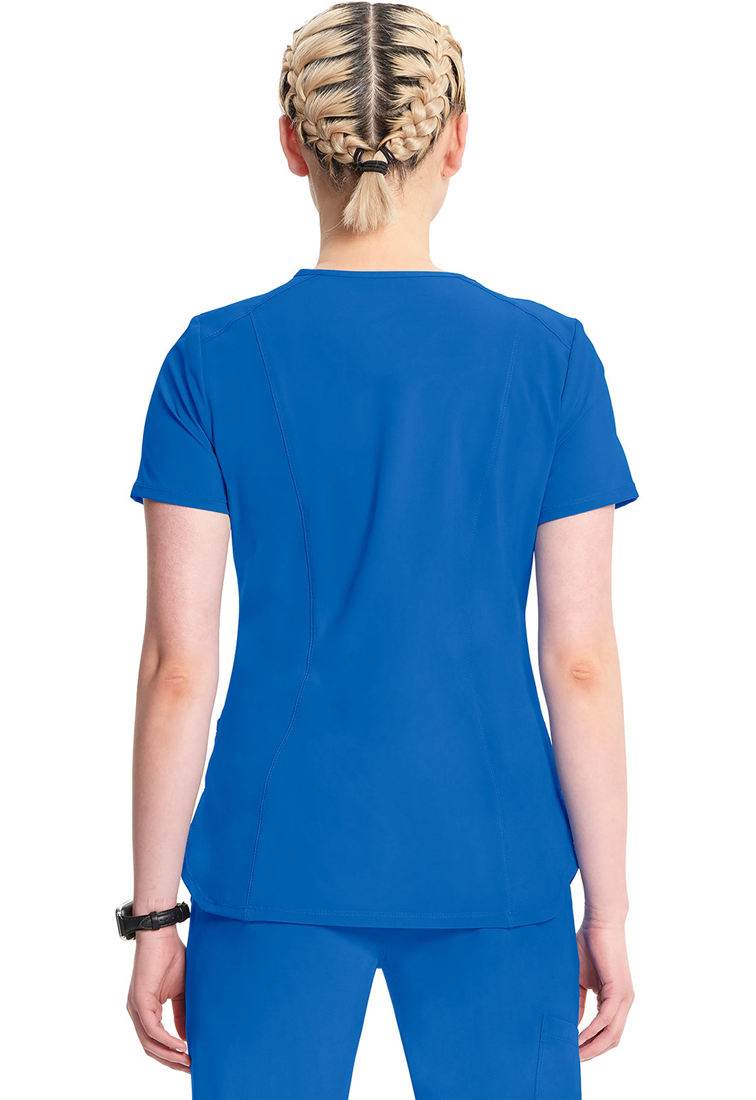 Classics CK865A V-Neck Top Royal Model Image Back | Infinity