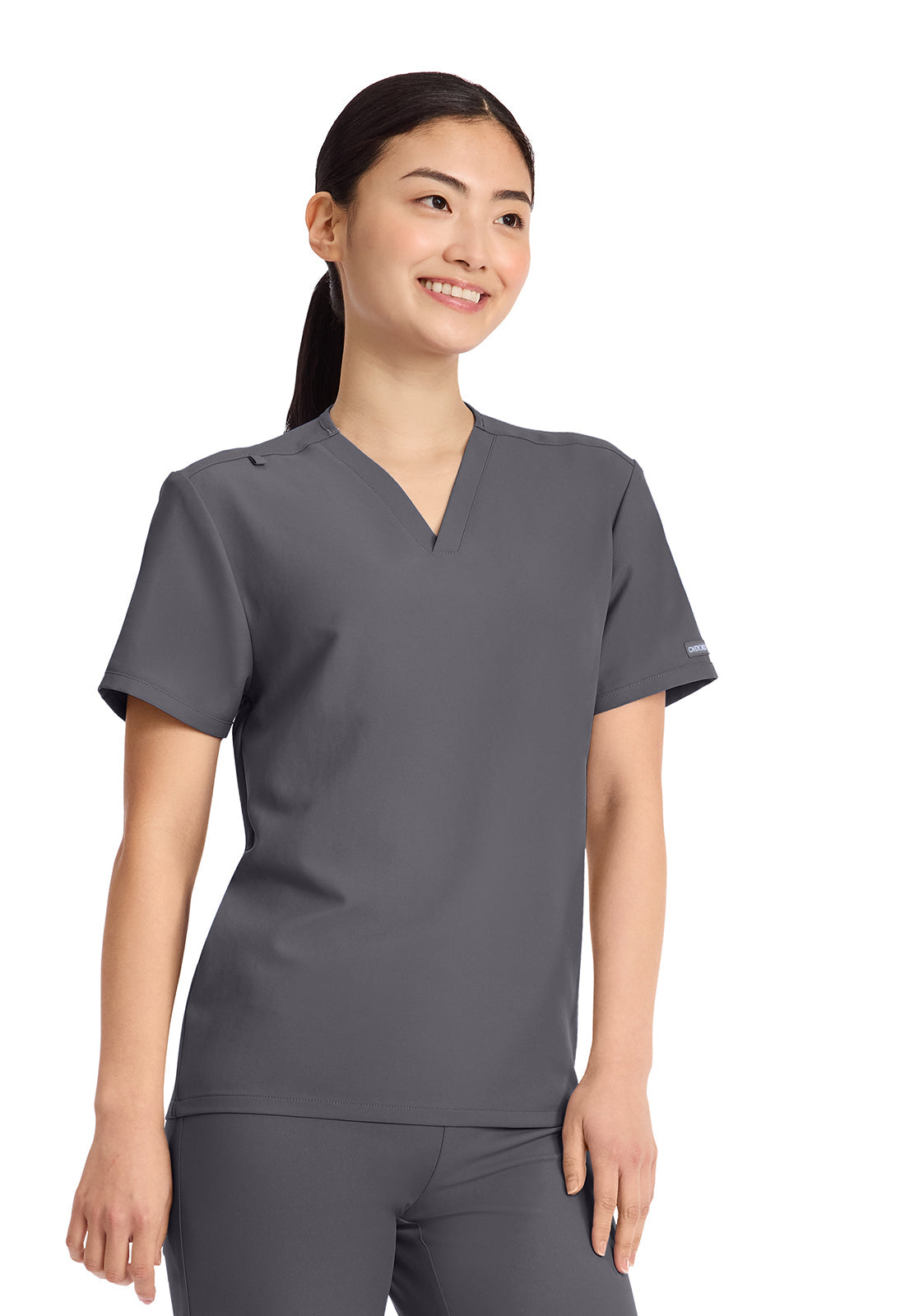 Workwear Originals Ultra CK869A Unisex V-Neck No Pocket Scrub Top image 5
