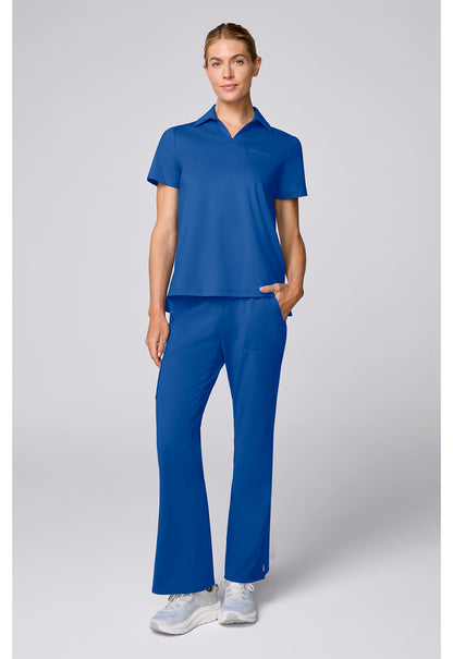 Achieve CK879 Women's Relaxed Polo Scrub Top Royal