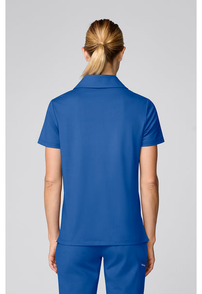 Achieve CK879 Women's Relaxed Polo Scrub Top Royal