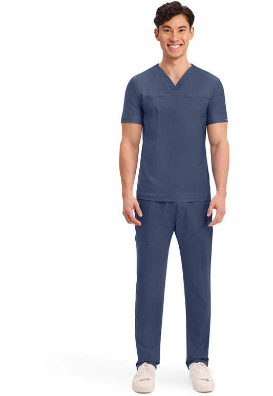 Form CK885 Men's Tuckable V-Neck Scrub Top Navy
