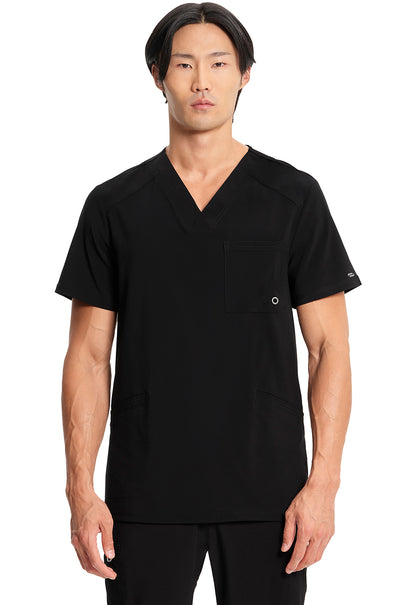 Classics CK900A Men's V-Neck Top Black Model Image Front | Infinity