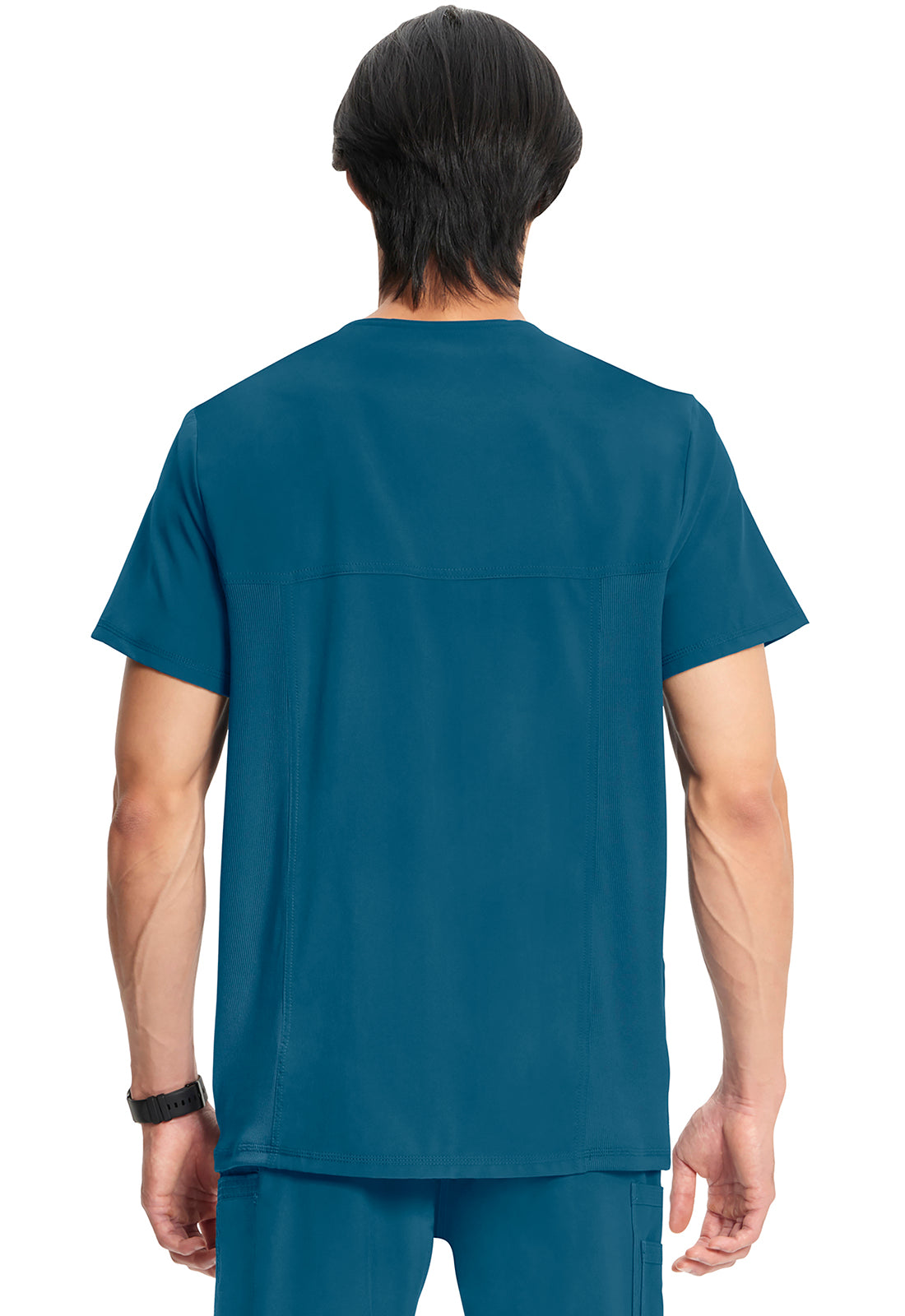 Classics CK900A Men's V-Neck Top Caribbean Blue Model Image Back | Infinity