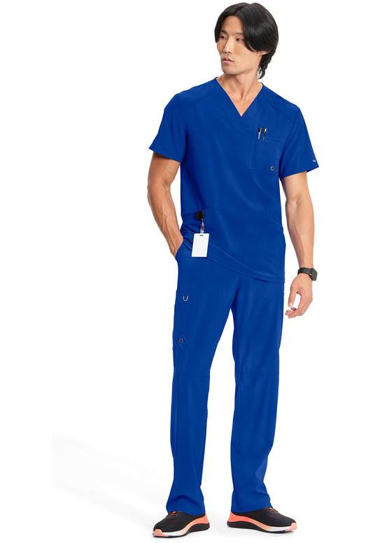 Infinity CK900A Men's V-Neck Scrub Top Galaxy Blue