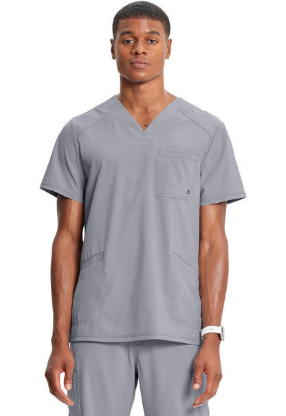 Classics CK900A Men's V-Neck Top Grey Model Image Front | Infinity