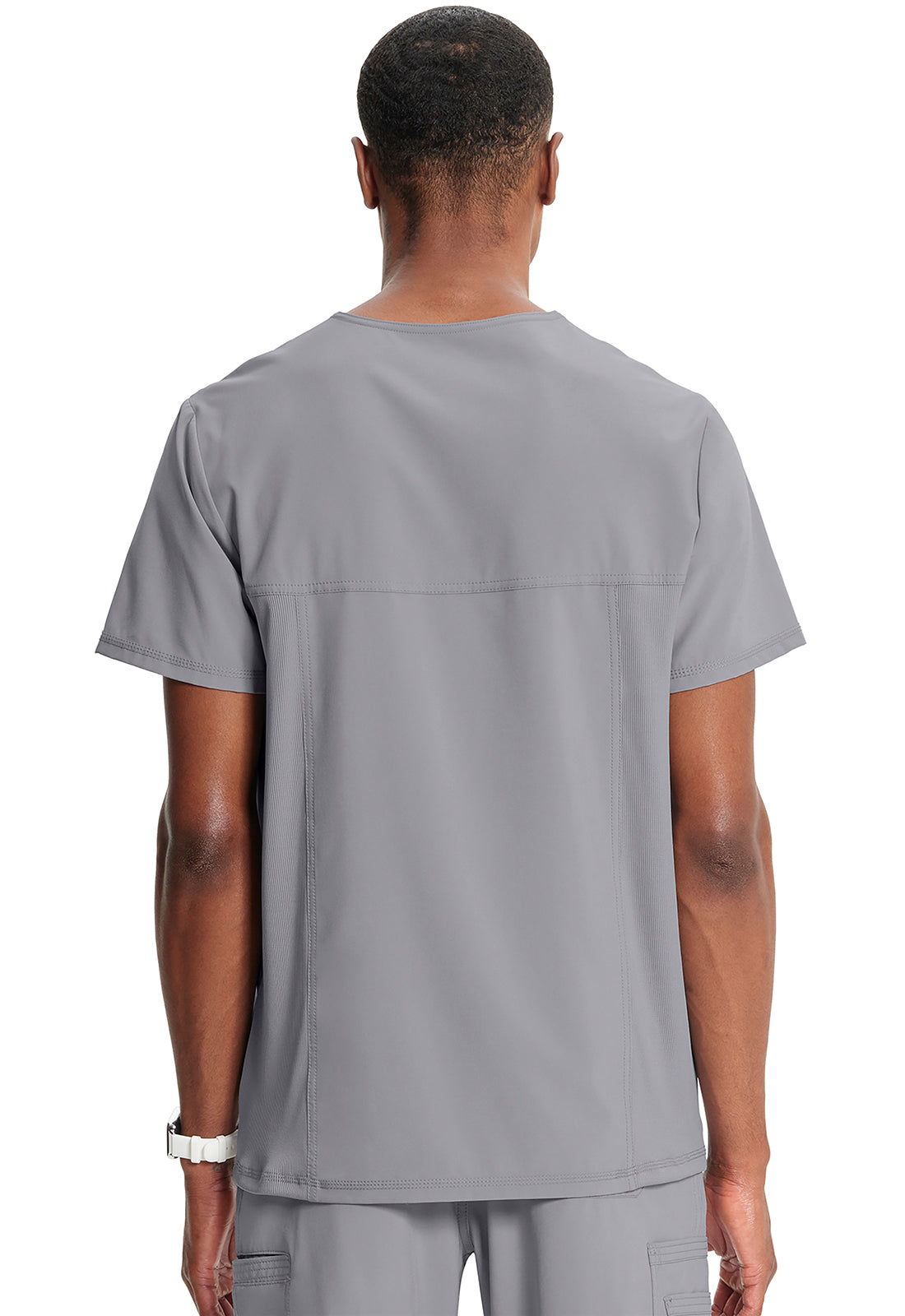 Classics CK900A Men's V-Neck Top Grey Model Image Back | Infinity