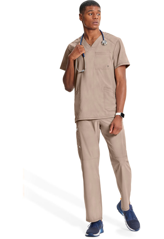 Infinity CK900A Men's V-Neck Scrub Top Khaki