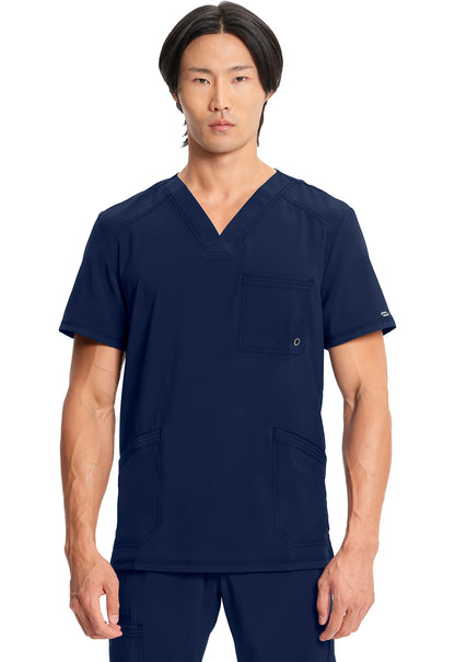 Classics CK900A Men's V-Neck Top Navy Model Image Front | Infinity